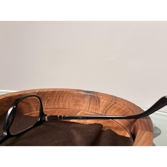 PERSOL BLACK EYEGLASSES FRAMES ~ 5.2 x 1.9 X 14.5 cm w/ Original Leather Case - Picture 12 of 16